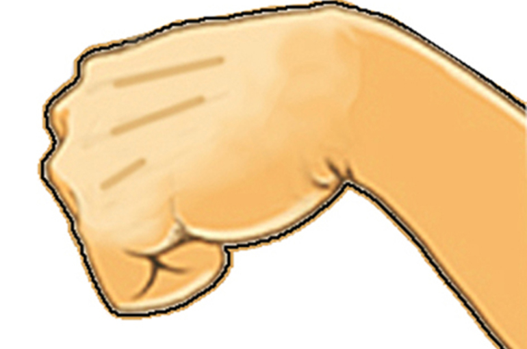 การหดตัวของมือ